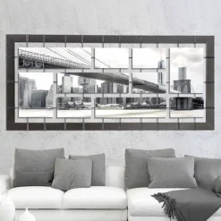 Viadurini Decor Handgemalte Bilder-Bild in modernem Design handgefertigt Mark