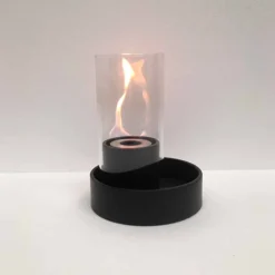 Viadurini Fire Design Tischkamine Bioethanol-Bio Ethanol Tischkamin aus Keramik und Glas Jim Fackel Modell