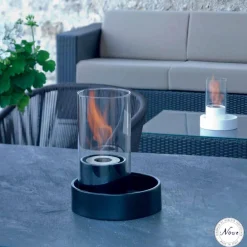 Viadurini Fire Design Tischkamine Bioethanol-Bio Ethanol Tischkamin aus Keramik und Glas Jim Fackel Modell