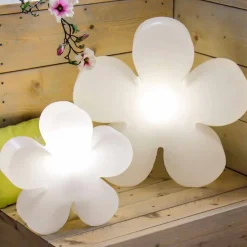 Viadurini Lighting Design Beleuchtung|Designer Stehlampen-Blumentisch oder Stehlampe in modernem Design aus Polyethylen - Fiorestar