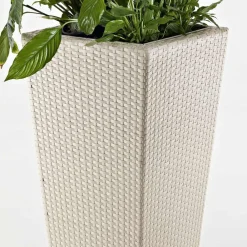 Viadurini in the Garden Gartenideen-Blumentopfhalter für den Außenbereich aus handgewebtem Polyrattan - Experia