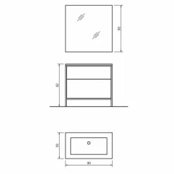 Viadurini Bathroom Badmöbel Stehend-Boden Badezimmermöbel aus kupfernem Metall und weißem Mdf Made in Italy - Cizco
