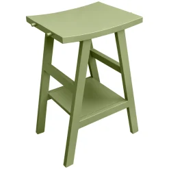 Viadurini Bathroom Badmöbel Stehend-Boden-Badezimmerschrank aus grünem Teakholz mit Handtuchhaken - Raomi