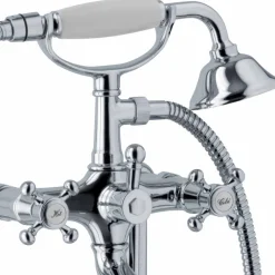 Viadurini Taps Badewannearmaturen-Bodenmischer für Badewanne Klassisches Design aus Messing Made in Italy - Lisca