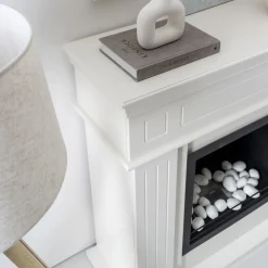 Viadurini Fire Design Bodenkamine Bioethanol-Bodenstehender Bioethanol-Kamin aus Metall mit Holzstruktur – Snoopy