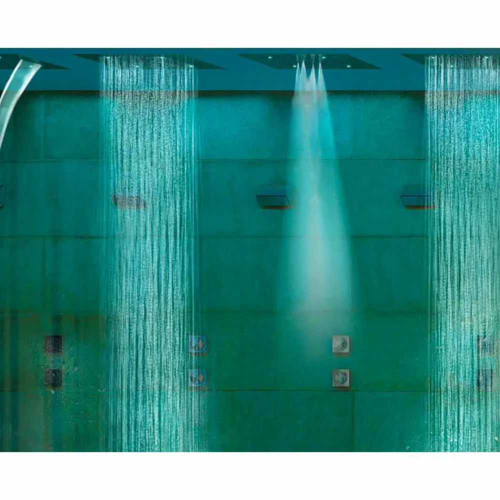 BOSSINI Duschköpfe-Moderner Duschkopf mit 4 Strahlarten und Cromotherapie Dream