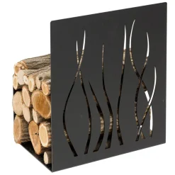 Viadurini Fire Design Kaminholzständer Aus Eisen Und Stahl-Brennholzhalter für den Innenbereich aus lackiertem Stahl Made in Italy - Ghino