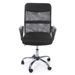 Viadurini Living Bürosessel-Bürodrehstuhl Stahl und Polyestergewebe mit Armlehnen - Amuni