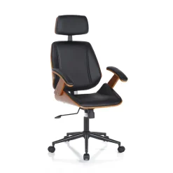 Viadurini Living Bürosessel-Bürosessel aus Holz, Kunstleder und Metall – Alaccia