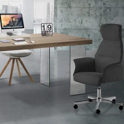 Viadurini Living Bürosessel-Bürosessel aus Kunstleder und Metallgestell – Beryllium