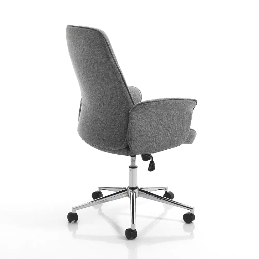 Viadurini Living Bürosessel-Bürosessel aus Metall und Stoff und verstellbarer Sitzerhöhung – Gold