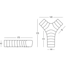 Viadurini Living Bürosofas-Bürosofa aus matt gefärbtem Polyethylen Made in Italy - Galatea