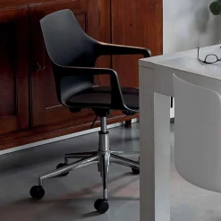 Viadurini Living Bürostühle-Bürostuhl aus Aluminium und Polypropylen Hergestellt in Italien, 2 Stück - Charis