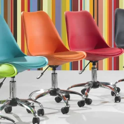 Viadurini Living Bürostühle-Bürostuhl aus farbigem Polypropylen und Metall - Loredana