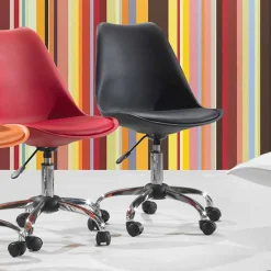 Viadurini Living Bürostühle-Bürostuhl aus farbigem Polypropylen und Metall - Loredana