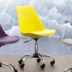 Viadurini Living Bürostühle-Bürostuhl aus farbigem Polypropylen und Metall - Loredana