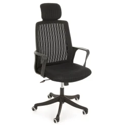 Viadurini Living Bürostühle-Bürostuhl aus Kunststoff und Stoff mit Armlehnen und Kopfstütze - Sainta