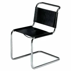 Viadurini Living Bürostühle-Bürostuhl aus Leder mit Gestell aus verchromtem Stahl Made in Italy - Elite