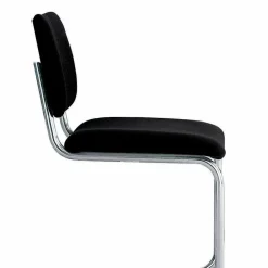 Viadurini Living Bürostühle-Bürostuhl aus Leder mit Struktur aus verchromtem Stahl Made in Italy - Octant