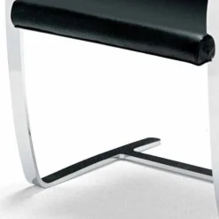 Viadurini Living Bürostühle-Bürostuhl aus Leder mit Struktur aus Chromstahl Made in Italy - Quartz