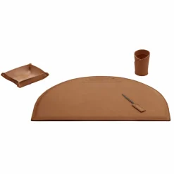 Limac Design Bürozubehör-Bürozubehör für Schreibtisch aus regeneriertem Leder, hergestellt in Italien - Medea