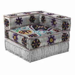 Viadurini Living Moderne Sessel-Chaise Longue Armchair von Ethnic Design aus Patchwork-Baumwolle für Wohnzimmer - Fiber