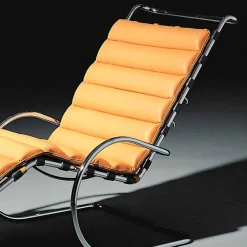 Viadurini Living Recamiere|Recamiere-Chaiselongue aus Leder mit Gestell aus verchromtem Stahl Made in Italy - Beirut