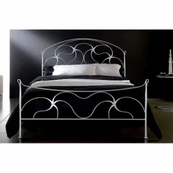 Viadurini Night Design Maßgeschneiderte Möbel|Schmiedeeisen Doppelbetten-Cigno Doppelbett aus Schmiedeeisen in Design