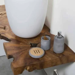 Viadurini Bathroom Badmöbel Hängend-Composition 3 Hängende Badezimmermöbel mit Waschbecken aus weißem Harz - Dazzle