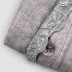 Viadurini Textile Bettbezüge-Container Bag Leinen Bettbezug mit Synergy Spitze und Knöpfen - Energis