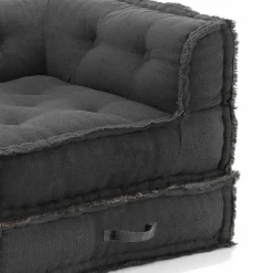 Viadurini Living Moderne Sessel-Corner Chaise Longue Sessel aus grauer, grüner oder blauer Baumwollfaser