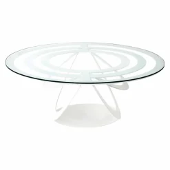 Viadurini Living Moderne Couchtische-Couchtisch aus Glas und weißem oder schiefer-farbigem Eisen Made in Italy - Olfeo