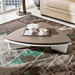 Viadurini Living Moderne Couchtische-Couchtisch aus lackiertem Mdf mit drehbarer Platte Made in Italy - Lisa