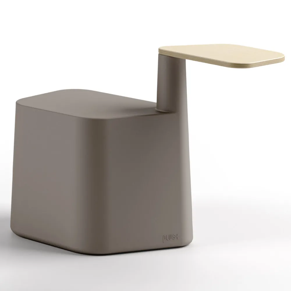 Viadurini Living Moderne Couchtische-Couchtisch aus Polyethylen und Birkenholz Made in Italy - Clio