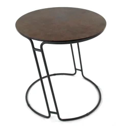 Viadurini Living Moderne Couchtische-Couchtisch aus Porzellan-Grès und rundem Sockel, hergestellt in Italien – Tullia