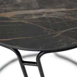 Viadurini Living Moderne Couchtische-Couchtisch aus Porzellan-Grès und rundem Sockel, hergestellt in Italien – Tullia