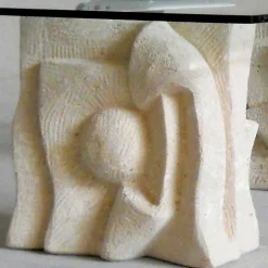 Viadurini Living Couchtische Aus Stein-Couchtisch aus Stein und Kristall in modernem Design Priamo-S