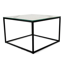 Viadurini Living Moderne Couchtische-Couchtisch aus Steingut und Stahl, hergestellt in Italien – Birba