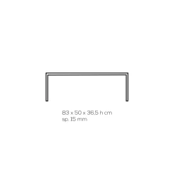 Viadurini Living Moderne Couchtische-Couchtisch aus transparentem Acrylglas von Hand gefaltet - Crosto