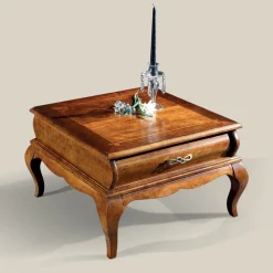 Viadurini Classic Klassische Couchtische-Couchtisch aus Walnussholz mit Schublade Made in Italy - Hastings