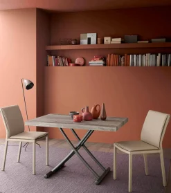 Viadurini Living Tisch Höhenverstellbar-Couchtisch Cabrio in einen Küchentisch, Made in Italy Design - Genio