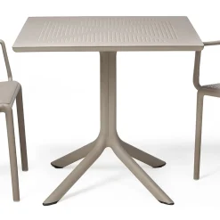 Viadurini in the Garden Gartentische Fest-Couchtisch für den Außenbereich mit perforierter Polypropylenplatte - Fork