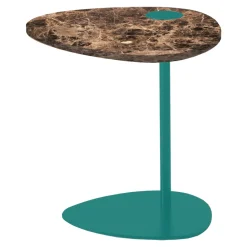 Viadurini Living Moderne Couchtische-Couchtisch für Wohnzimmer aus Metall und Marquinia-Marmor, Luxus-Design - Yassine