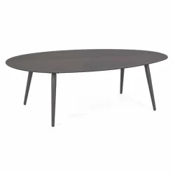 Viadurini in the Garden Garten Beistelltisch-Couchtisch im Freien mit ovaler Platte aus lackiertem Aluminium - Beyl