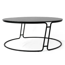 Viadurini Living Moderne Couchtische-Couchtisch mit Glasplatte und rundem Sockel, hergestellt in Italien – Tullia