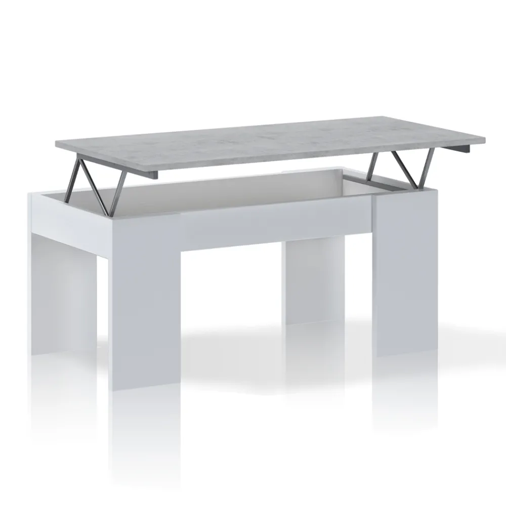 Viadurini Living Moderne Couchtische-Couchtisch mit Holzbehälter – Scandio