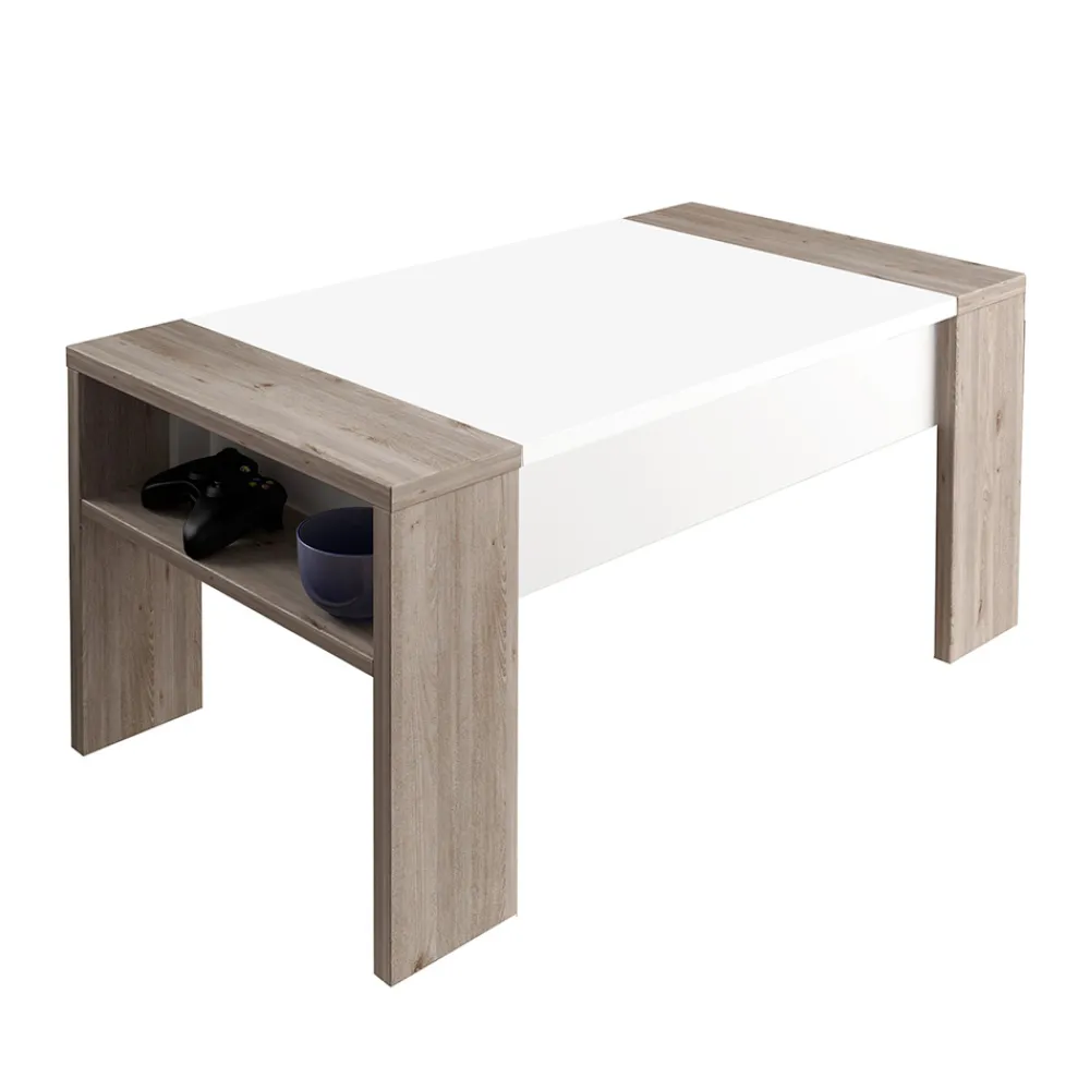 Viadurini Living Moderne Couchtische-Couchtisch mit ökologischem Holzbehälter – Cripto