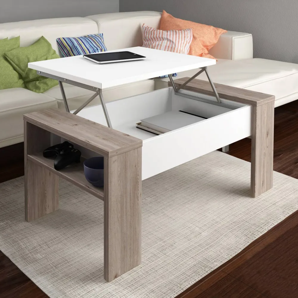 Viadurini Living Moderne Couchtische-Couchtisch mit ökologischem Holzbehälter – Cripto