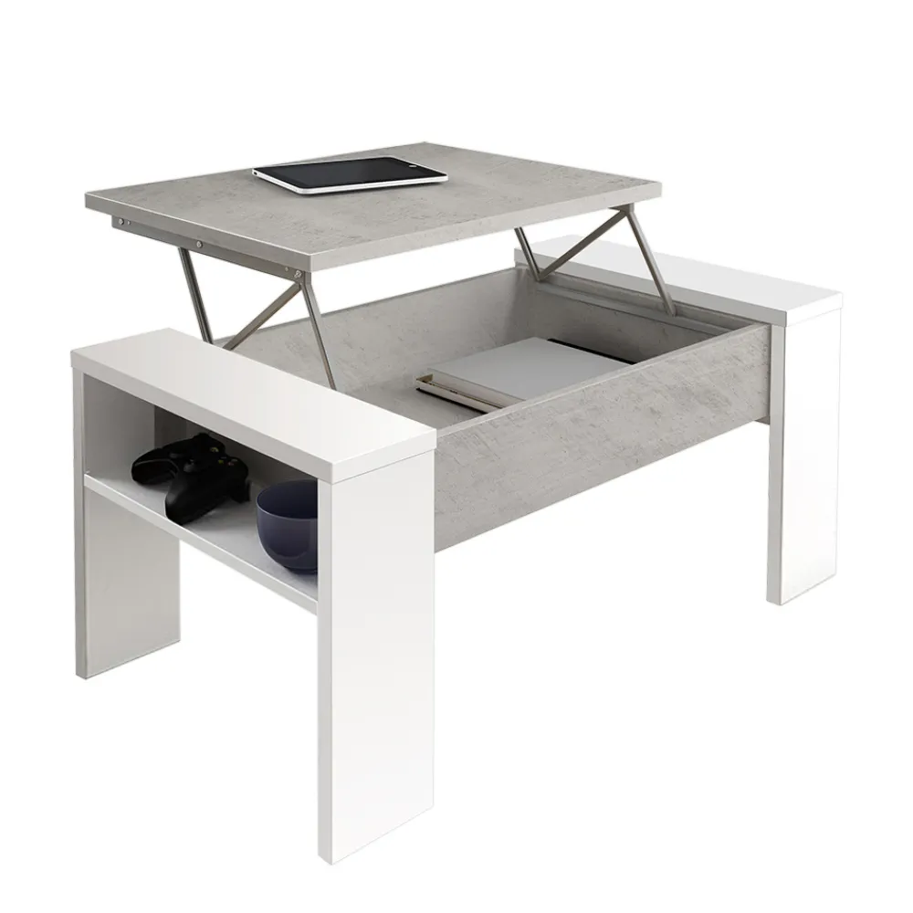 Viadurini Living Moderne Couchtische-Couchtisch mit ökologischem Holzbehälter – Cripto