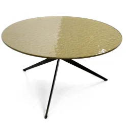 Viadurini Living Moderne Couchtische-Couchtisch mit runder Platte aus Glas, hergestellt in Italien – Siste